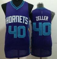 Revolution 30 Charlotte Hornets -40 Cody Zeller Purple Stitched NBA Jersey