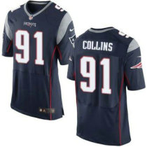Nike New England Patriots -91 Jamie Collins Navy Blue Team Color Stitched NFL New Elite Jersey
