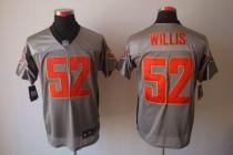 Nike San Francisco 49ers #52 Patrick Willis Grey Shadow Men‘s Stitched NFL Elite Jersey