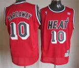 Miami Heat -10 Tim Hardaway Red Throwback Stitched NBA Jersey
