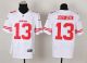 Nike San Francisco 49ers #13 Steve Johnson White Men‘s Stitched NFL Elite Jersey