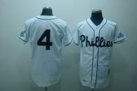 Mitchell and Ness Philadelphia Phillies #4 Jimmy Foxx Stitched White Throwback MLB Jersey