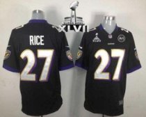 Nike Ravens -27 Ray Rice Black Alternate Super Bowl XLVII Stitched NFL Game Jersey