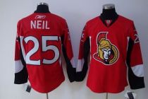 Ottawa Senators -25 Chris Neil Stitched Red NHL Jersey