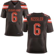 Nike Browns -6 Cody Kessler Brown Team Color Stitched NFL New Elite Jersey