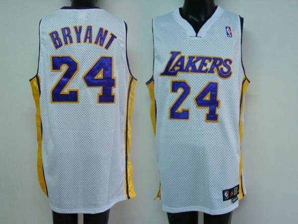 Los Angeles Lakers -24 Kobe Bryant Stitched White NBA Jersey