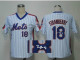 MLB New York Mets -18 Darryl Strawberry Stitched White Autographed Jersey