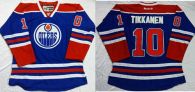 Edmonton Oilers -10 Esa Tikkanen Light Blue Stitched NHL Jersey