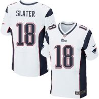 Nike New England Patriots -18 Matt Slater White Mens Stitched NFL Elite Jersey