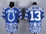Nike Indianapolis Colts #13 TY Hilton Royal Blue Men‘s Stitched NFL Elite Noble Fashion Jersey