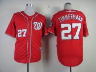 Washington Nationals #27 Jordan Zimmermann Red Cool Base Stitched MLB Jersey