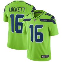 Nike Seahawks -16 Tyler Lockett Green Stitched NFL Limited Rush Jersey