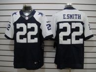 Nike Dallas Cowboys #22 Emmitt Smith Navy Blue Thanksgiving Throwback Men's Stitched NFL Elite Jerse