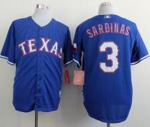 Texas Rangers #3 Luis Sardinas Blue Cool Base Stitched MLB Jersey