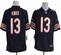 Nike Bears -13 Johnny Knox Navy Blue Team Color Stitched NFL Game Jersey