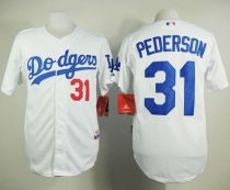 Los Angeles Dodgers -31 Joc Pederson White Cool Base Stitched MLB Jersey