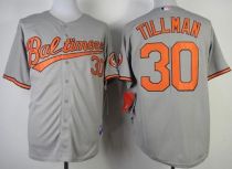 Baltimore Orioles #30 Chris Tillman Grey Cool Base Stitched MLB Jersey