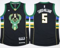 Milwaukee Bucks -5 Michael Carter-Williams Black Stitched NBA Jersey