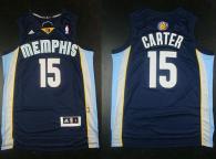 Memphis Grizzlies -15 Vince Carter Revolution 30 Dark Blue Stitched NBA Jersey