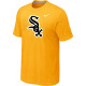 Chicago White Sox Nike Heathered Yellow Club Logo  T-Shirt