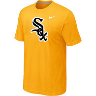 Chicago White Sox Nike Heathered Yellow Club Logo  T-Shirt