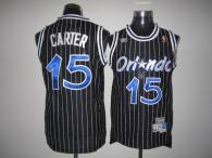 Mitchell And Ness Orlando Magic -15 Vince Carter Stitched Black Throwback NBA Jersey
