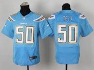 Nike San Diego Chargers #50 Manti Te'o Electric Blue Alternate Men’s Stitched NFL New Elite Jersey