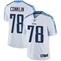 Nike Titans -78 Jack Conklin White Stitched NFL Vapor Untouchable Limited Jersey