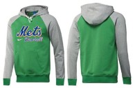New York Mets Pullover Hoodie Green Grey