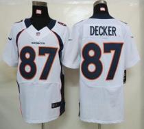 Nike Denver Broncos #87 Eric Decker White Men's Stitched NFL Elite Jersey
