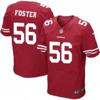 Nike 49ers -56 Reuben Foster Red Team Color Stitched NFL Elite Jersey