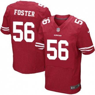 Nike 49ers -56 Reuben Foster Red Team Color Stitched NFL Elite Jersey