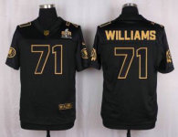 Nike Washington Redskins -71 Trent Williams Black Stitched NFL Elite Pro Line Gold Collection Jersey