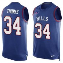 Nike Buffalo Bills -34 Thurman Thomas Royal Blue Team Color Stitched NFL Limited Tank Top Jersey