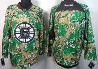 Boston Bruins Blank Camo Veterans Day Practice Stitched NHL Jersey