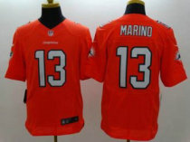 Nike Miami Dolphins -13 Dan Marino Orange Alternate NFL Elite Jersey