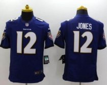 Nike Baltimore Ravens -12 Jacoby Jones Purple Team Color NFL New Limited Jersey