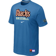 Arizona Diamondbacks Crimson light Blue Nike Short Sleeve Practice T-Shirt