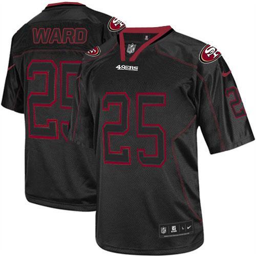 Nike San Francisco 49ers #25 Jimmie Ward Lights Out Black Men‘s Stitched NFL Elite Jersey