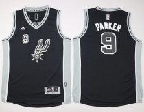 San Antonio Spurs #9 Tony Parker Black New Road Youth Stitched NBA Jersey