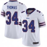 Nike Bills -34 Thurman Thomas White Stitched NFL Vapor Untouchable Limited Jersey
