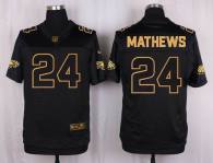 Nike Philadelphia Eagles -24 Ryan Mathews Black Stitched NFL Elite Pro Line Gold Collection Jersey