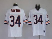 Mitchell and Ness Bears -34 Walter Payton White Stitched Throwback NFL Jersey