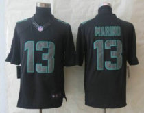 New Nike Miami Dolphins -13 Dan Marino Impact Limited Black Jerseys