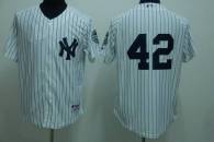 New York Yankees -42 Mariano Rivera Stitched White MLB Jersey