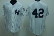 New York Yankees -42 Mariano Rivera Stitched White MLB Jersey