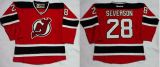 New Jersey Devils -28 Damon Severson Red Home Stitched NHL Jersey