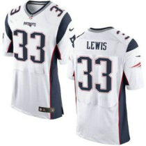 Nike New England Patriots -33 Dion Lewis White Stitched NFL New Elite Jersey