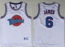 Space Jam Tune Squad -6 James White Stitched Basketball Jersey