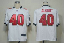 Nike Buccaneers -40 Mike Alstott White Stitched NFL Game Jersey